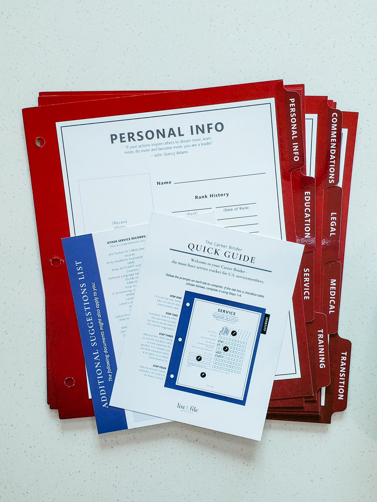 The Career Binder - Red