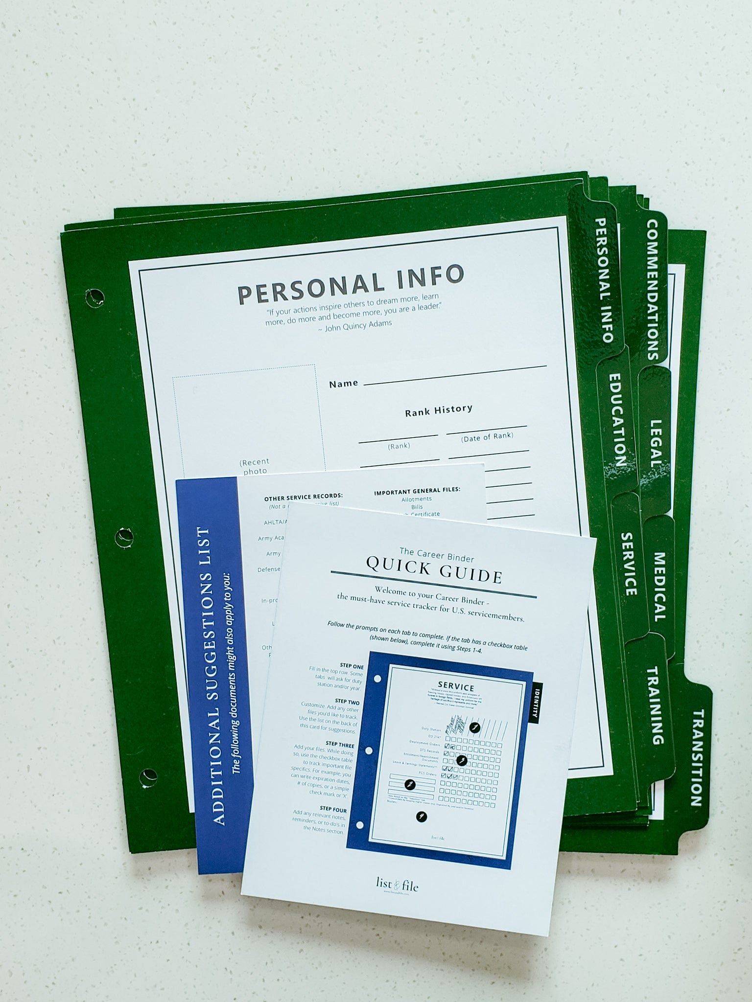 The Career Binder - Green