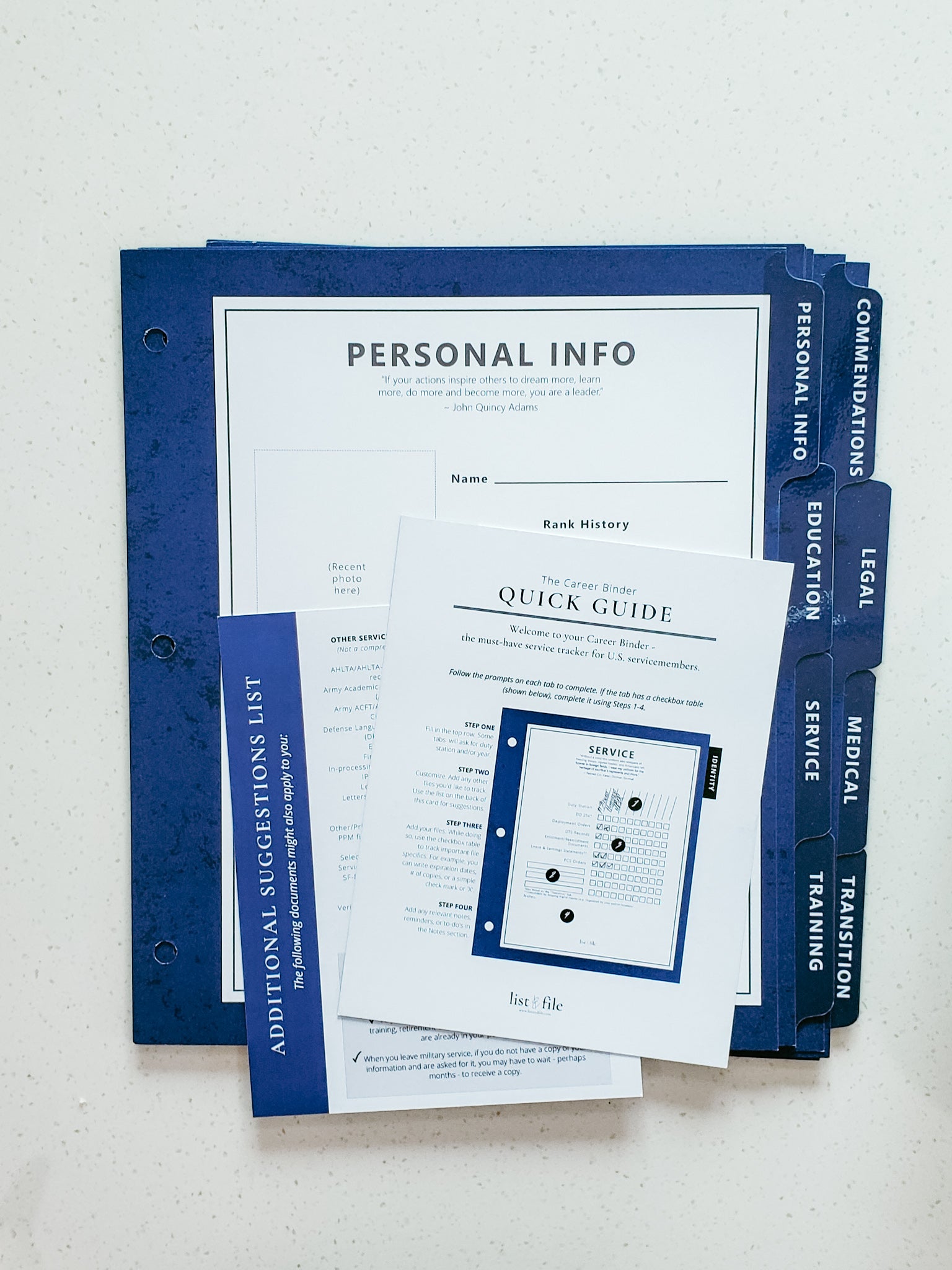The Career Binder - Blue