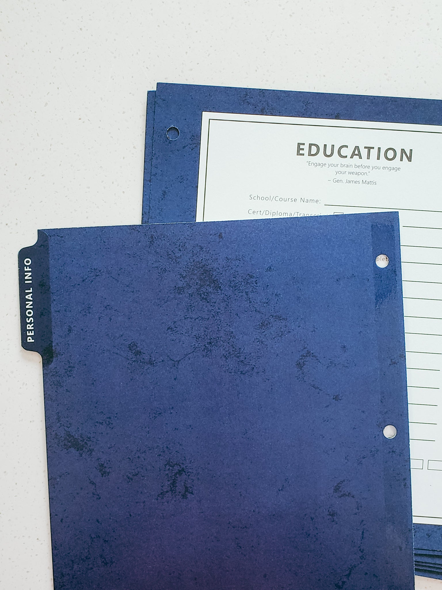 The Career Binder - Blue