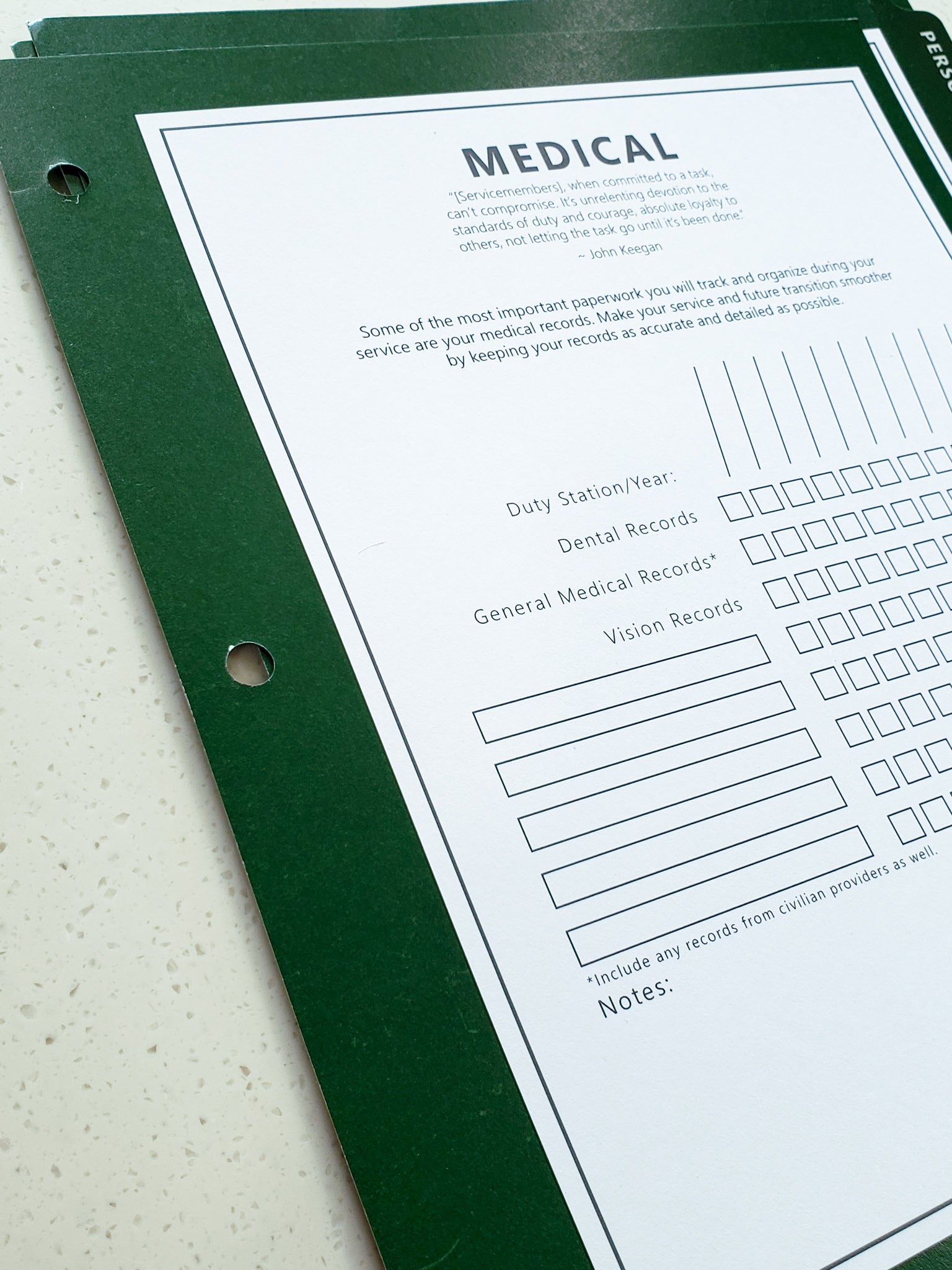 The Career Binder - Green