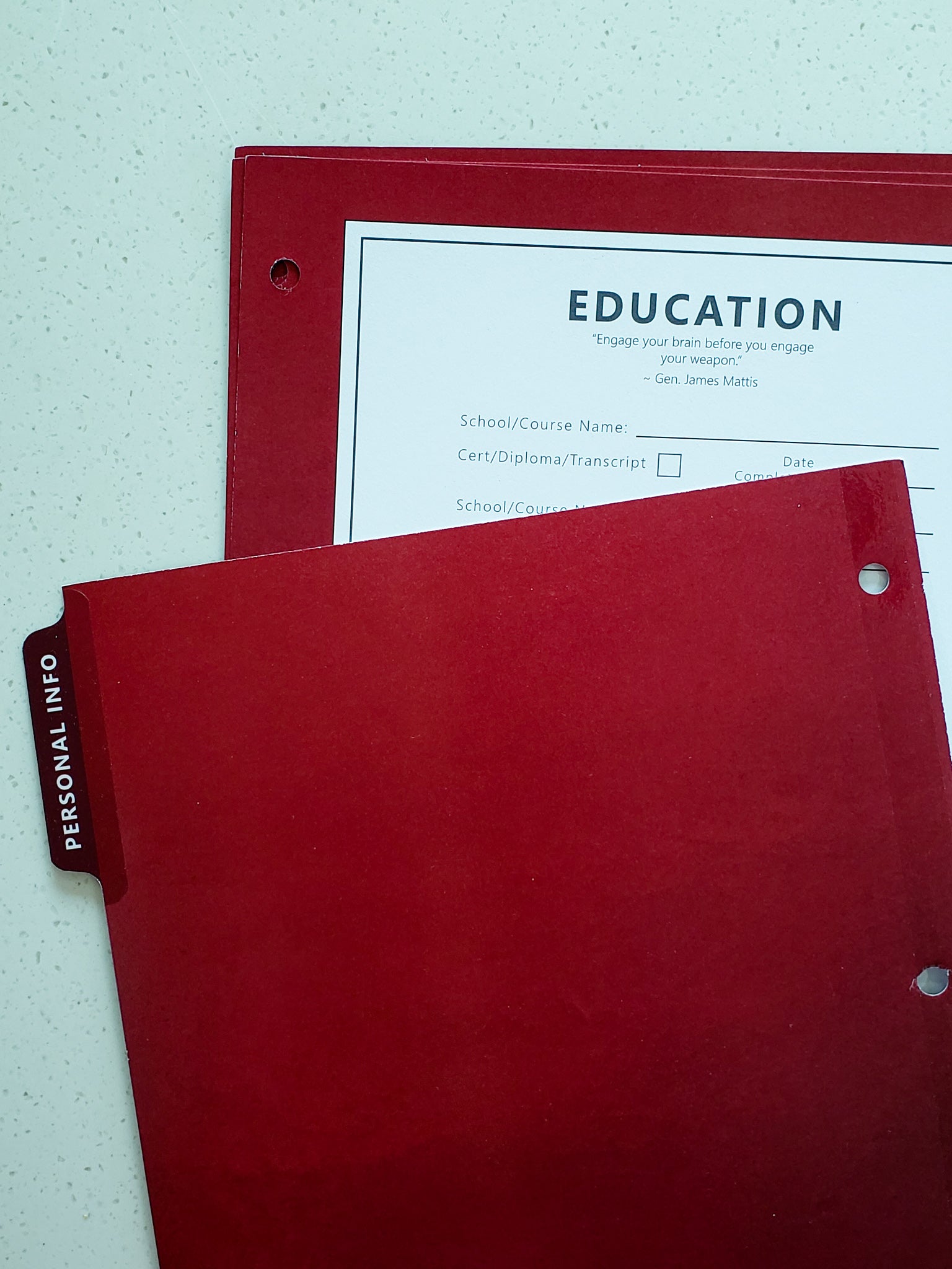 The Career Binder - Red