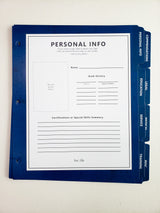 The Career Binder - Blue